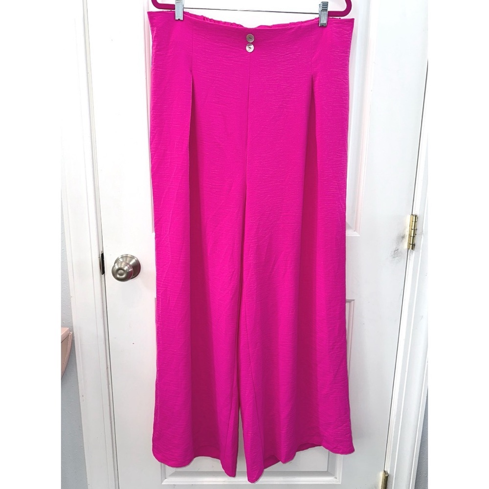 GeeGee Pink Wide Leg Pull on pants